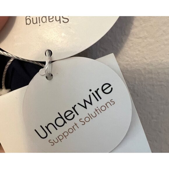 Coco Reef Navy Underwire Shapemaker Ruched Swimsuit NWT Size 8 - Picture 9 of 13